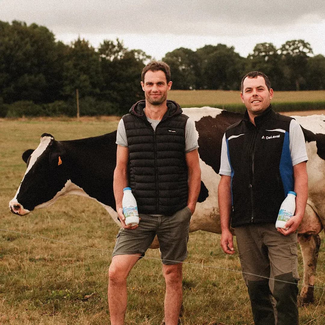 17 ha en élevage de vaches Holstein - Lait et céréales Bio